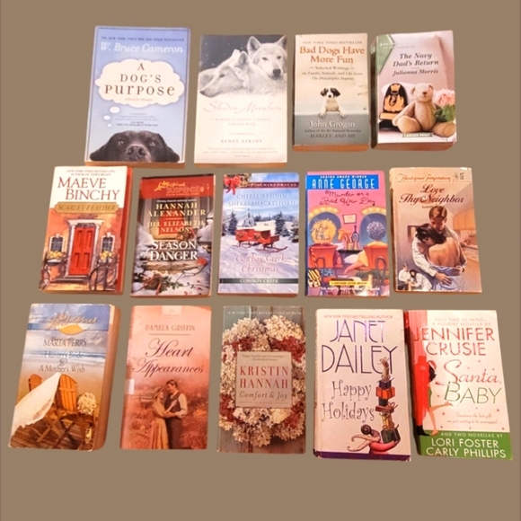 LOT OF 14 HOLIDAY/ROMANCE/MYSTERY/HEARTFELT BOOKS NOVELS ~ RENEE ASKINS & MORE - Picture 1 of 2